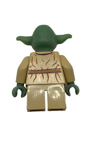 LEGO Star Wars Original Yoda Minifigure sw0051 Sand Green No Eyes 7103 7260 4502