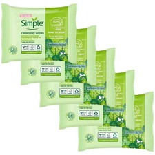 6, 4, 2 x 33  Simple Kind to Skin Cleansing Wipes For All Skin Types Sensitive