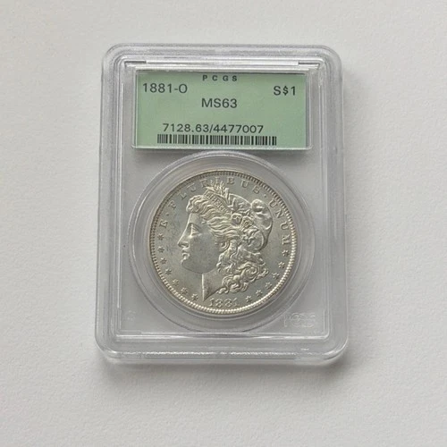 1881 Morgan Dollar PCGS MS63 New Orleans Silver $1 Coin Business Strike