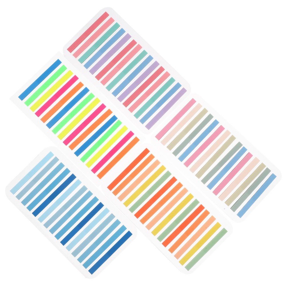 5 Sets Reading Index Post Clear Sticky Tabs for Annotating Books