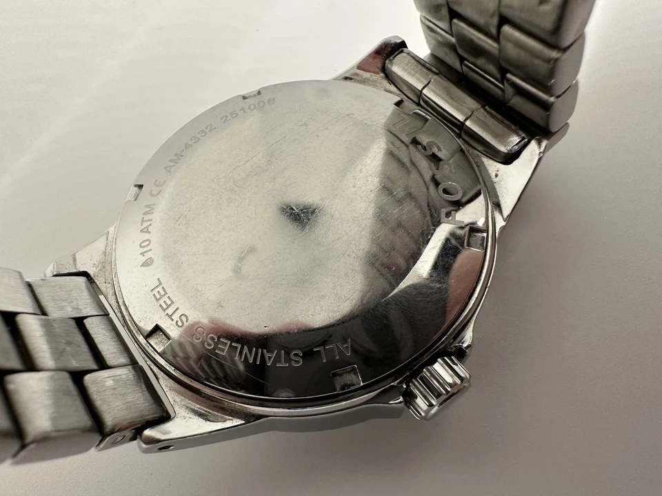 Fossil Women's Stainless Steel Boyfriend Watch Day/date 10atm - Image 4 of 4