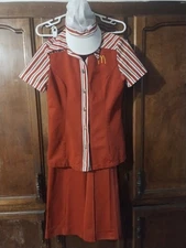ORIGINAL 1976 McDonald's Employee Uniform Size 6  For Wear Or Movie Prop