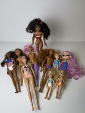 Lot Of 10 Dolls Barbie L.O.L. Surprise Moana Mermaid