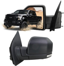 Left Driver Side Door Mirror with Blind Spot Glass Assembly Fits 2015-2020 Ford