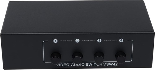 CHUNGHOP 4 in 2 Out Composite AV Switcher 3 RCA Video Audio Switch 4 IN 2 OUT - Picture 3 of 8