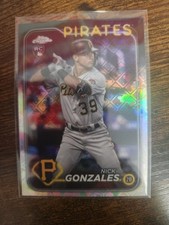Nick Gonzalez 2024 Topps Chrome ⚾️ logofractor Rookie REFRACTOR # 82 PIRATES