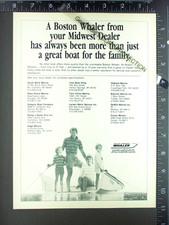 1986 ADVERTISEMNT for Boston Whaler 9 ?? 13 ?? Boat