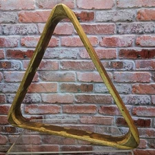 Brunswick Balke Collender Carom & Pocket Billiard Table Wood Triangle Ball Rack