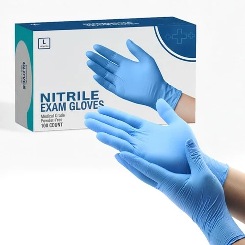 Nitrile Disposable Gloves 4 Mil Powder Free Latex Free Exam Medical Blue 🚀🚀🚀