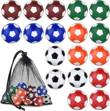 Foosball Balls Set 32mm Multicolor Plastic Replacement Balls for Table Soccer