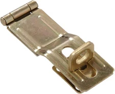 Hillman Safety Hasp Swivel Staple 3-1/2" Brass Finish Door/Gate Locking Hardware