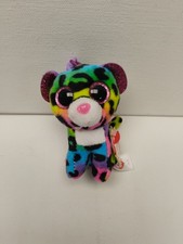 TY Beanie Boos - DOTTY the Rainbow Leopard (Glitter Eyes) (Key Clip - 3 inch)