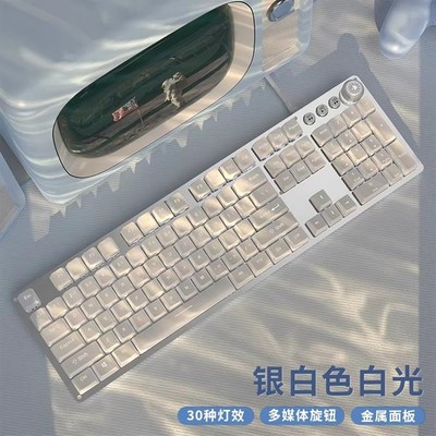 White Keycaps for Mechanical Keyboard