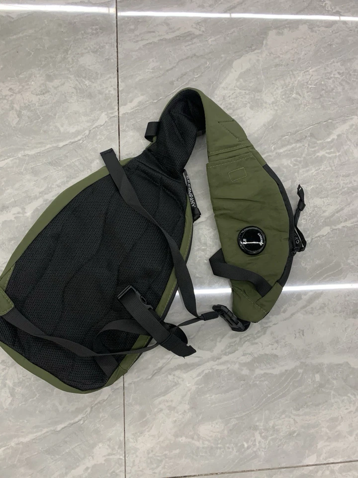 CP Company Olive Green Sling Crossbody Chest Bag Adjustable Shoulder Strap - Image 4 of 4