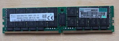 SK Hynix 64GB 4DRx4 DDR4 PC4 LRDIMM PC4-2933Y HMAA8GL7CPR4N-WM Server RAM