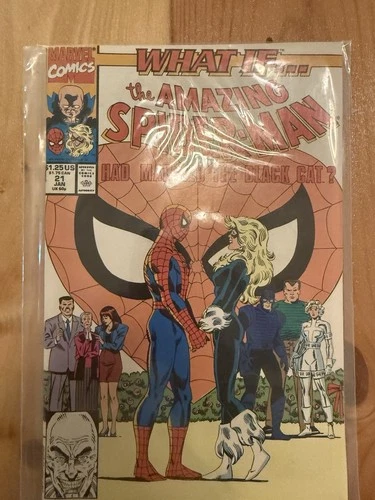 WHAT IF ...? #21 THE AMAZING SPIDER-MAN HAD MARRIED THE BLACK CAT -1991