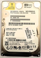 WD Scorpio 120GB 2.5" SATA Laptop Hard Drive - WD1200BEVS-22UST0 - Tested