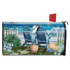 Seaside Escape Summer Oversized Mailbox Cover