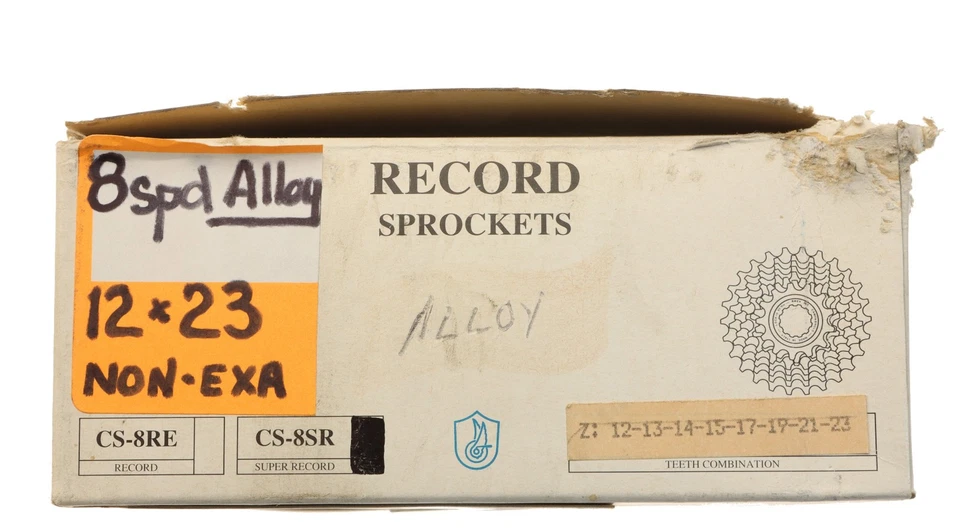 Campagnolo Super Record Alloy 8 Speed Cassette 12/23T Non-Exa NOS NEW NIB - Image 4 of 4