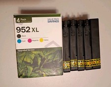 4-Pack Compatible For HP 952XL Ink Cartridges Black/Cyan/Magenta/Yellow
