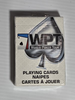 WPT World Poker Tour Playing Cards Sealed Deck USPCC Bee White Poker New B