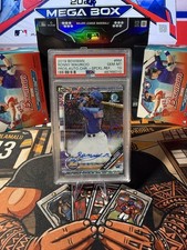 2019 1st Bowman Chrome Speckle Auto  /299 PSA 10 Ronny Mauricio