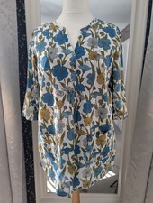 Seasalt Cornwall Aventurier Tunic in Spearwort Poseidon organic voile Size 14