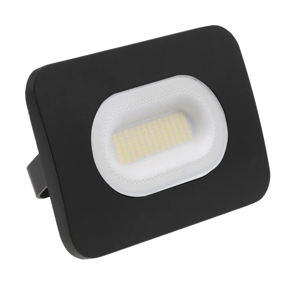 Outdoor Light Black 50w LED Low Energy Floodlight Cool White 4000K Flood 4000 Lm