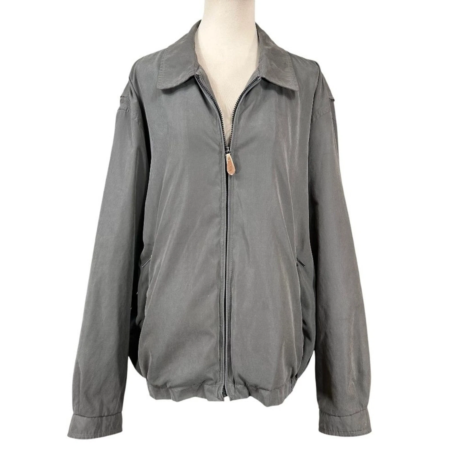 London Fog Men's Full Zip Golf Bomber Windbreaker Jacket Size XL