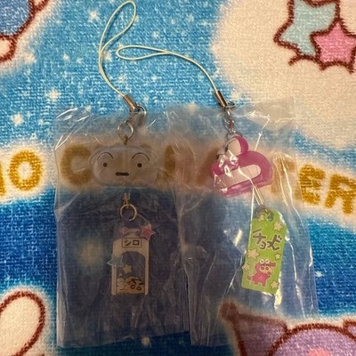 Crayon Shin-chan Yura Yura Face Mini Charm Shiro Wani-san