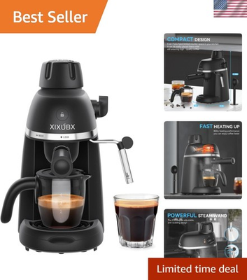 #ad Coffee Machine 3.5 Bar Espresso amp; Cappuccino Machine with Steam Wand Compac... $97.51