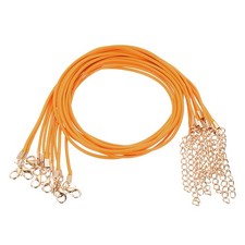 10pcs Waxed Necklace Cord Bulk, 18" 1.5mm Necklace Ropes Pale Yellow