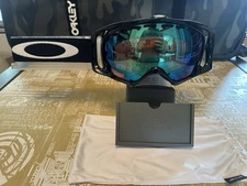 NEW Oakley Snow Goggles Crowbar Jet Black w/ PRIZM Jade Iridium Lens RETRO STYLE