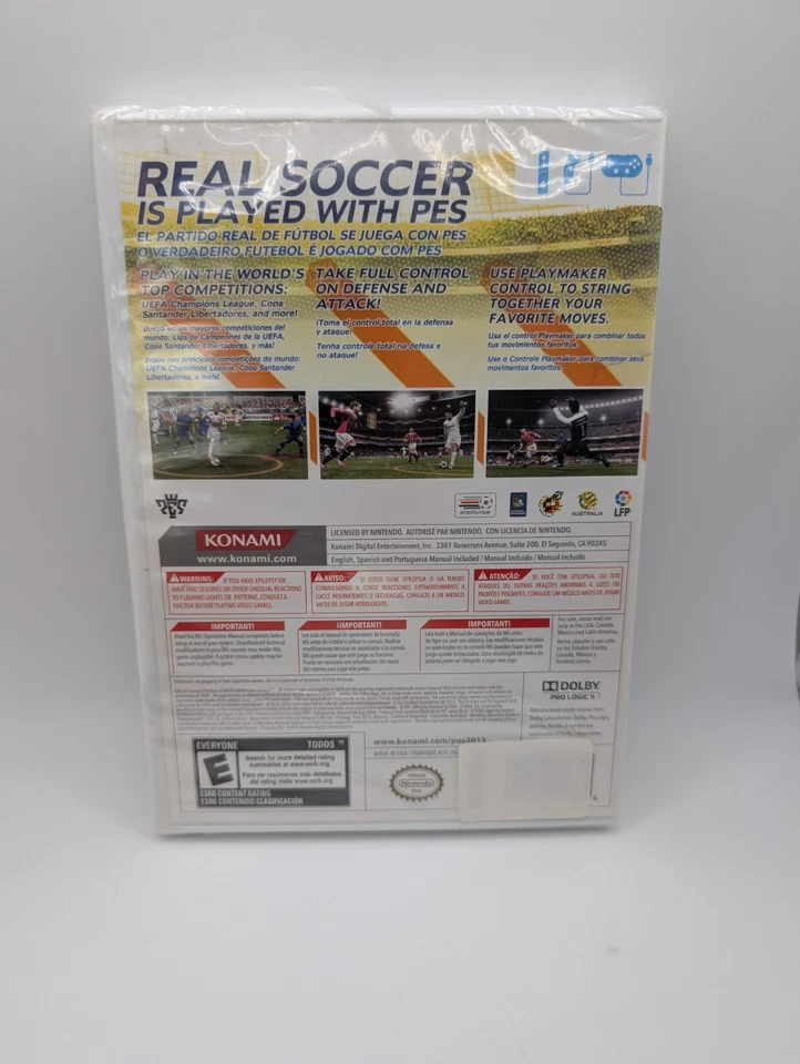 PES 2013 Pro Evolution Soccer Nintendo Wii BRAND NEW SEALED  - Imagem 2 de 4