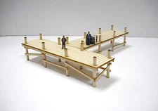 HO Scale **LASER CUT ** Custom ** Boat Dock Pier Kit