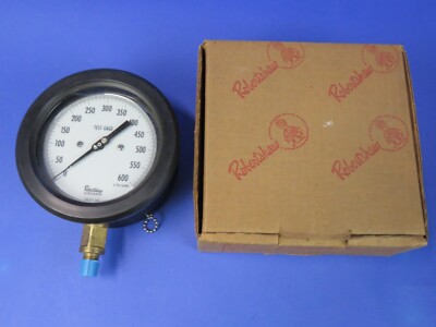 Robertshaw Pressure Gauge 0-30 PSI 6'' Dial 1/4'' NPT Bottom Connection NEW!