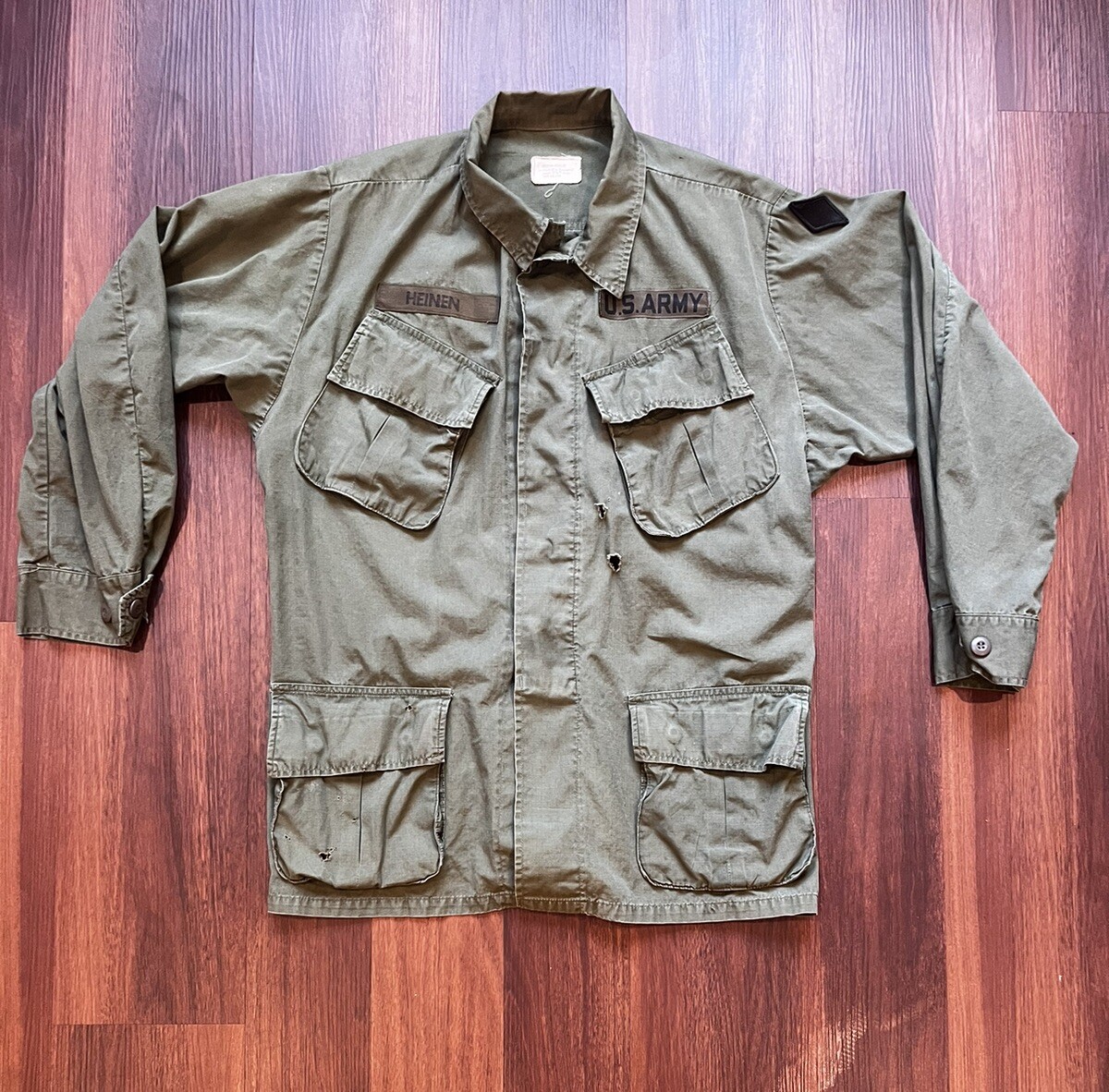VINTAGE US ARMY TROPICAL COMBAT JACKET 5TH PATTERN RIPSTOP VINTAGE US ARMY TROPICAL COMBAT JACKET 5TH PATTERN RIPSTOP