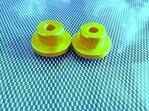 EMBOUTS DE GUIDON "NU" ALLOY ULTIMA ANODISE OR POUR GUIDON 18mm MOTOS SCOOTERS.. - Picture 2 of 2
