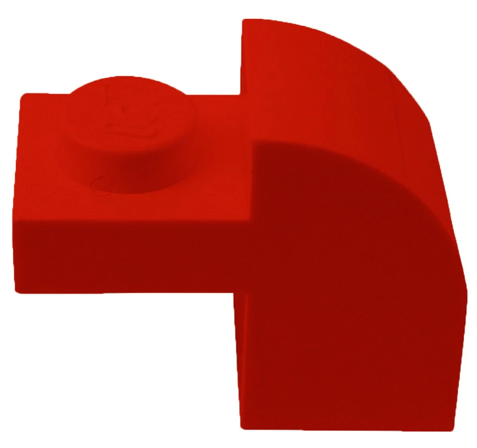 Lego 10 Stück Bogenstein rot Stein gebogen 1x2x1 1/3 rote Steine Neu 6091 Basics