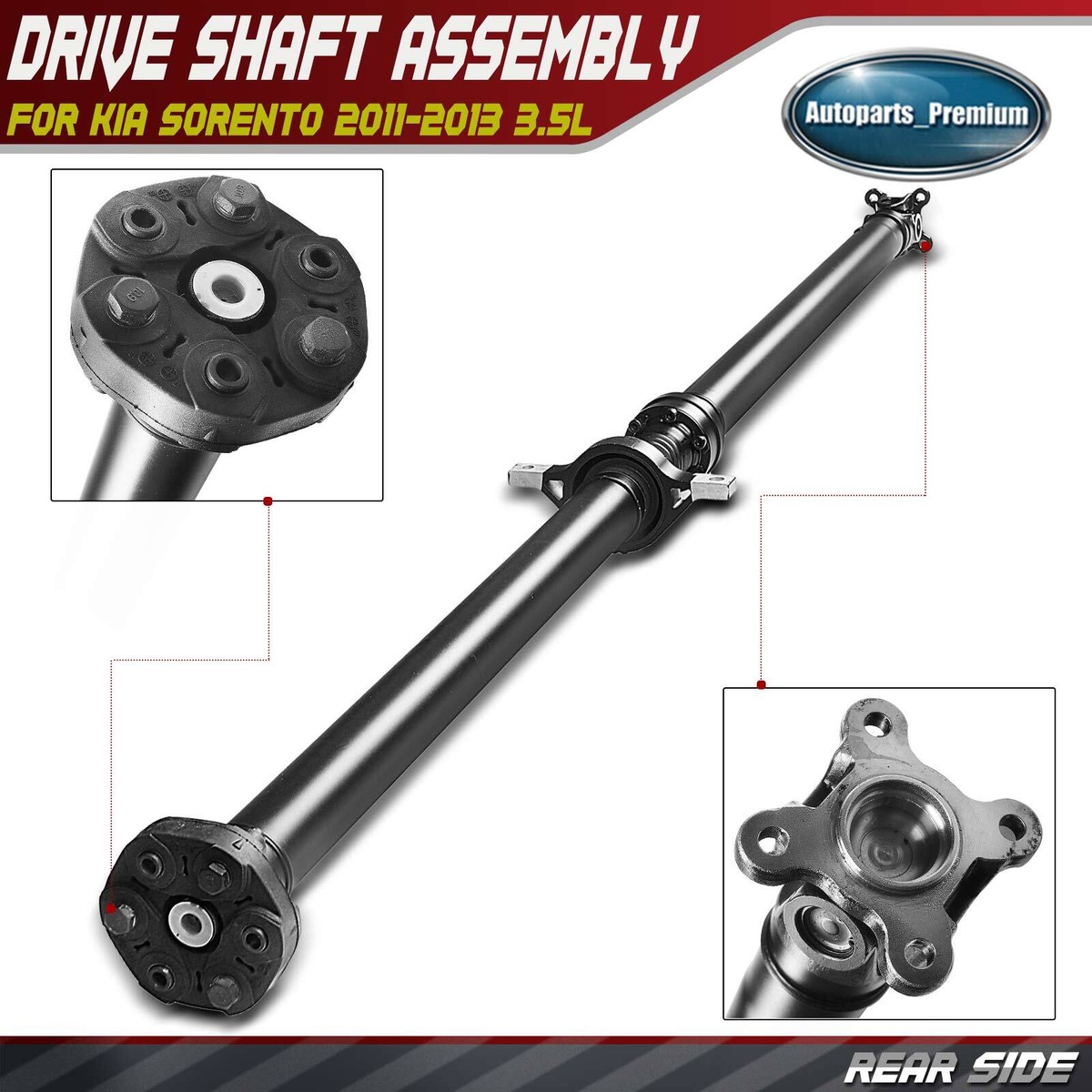Rear Driveshaft Prop Shaft Assembly for Hyundai Santa Fe 2010-2012