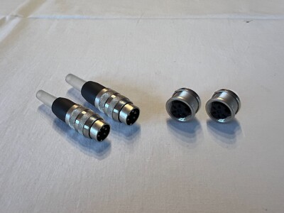 2er Set - Amphenol Tuchel 2x Stecker und 2x Buchse, T3360, T3363, 5-Polig
