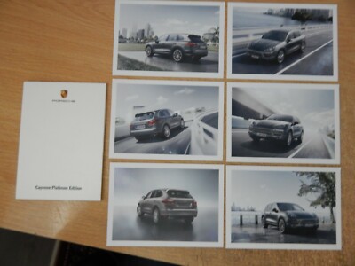 PORSCHE offizielles Postkartenset - CAYENNE PLATIN EDITION (2013)