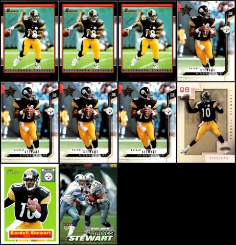 2001 Kordell Stewart (10) Card Lot - FINAL OFFER – BUY BEFORE OTHERS!