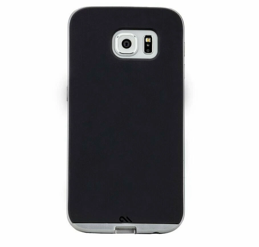 CaseMate Samsung Galaxy S6 Slim Tough Case Cover Black/Silver | CM032337 - Image 2 of 4