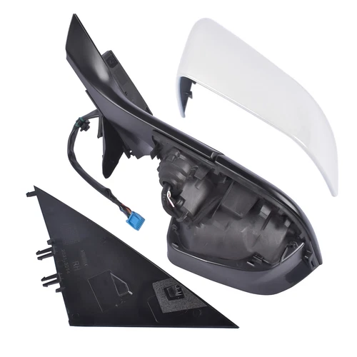 Right Side Passenger Side Mirror Power Folding White For Tesla Model 3 M3 17-23
