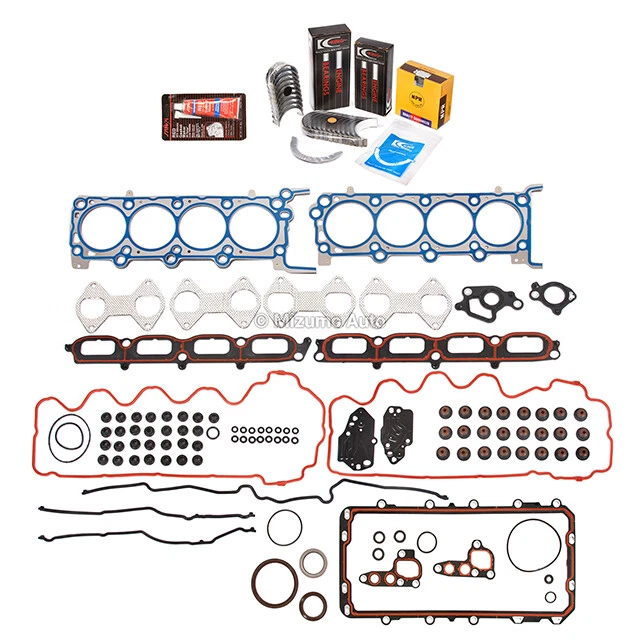 Full Gasket Set Bearings Rings Fit 07-12 Ford F150 F250 5.4 TRITON 3-Valve - Image 2 of 4