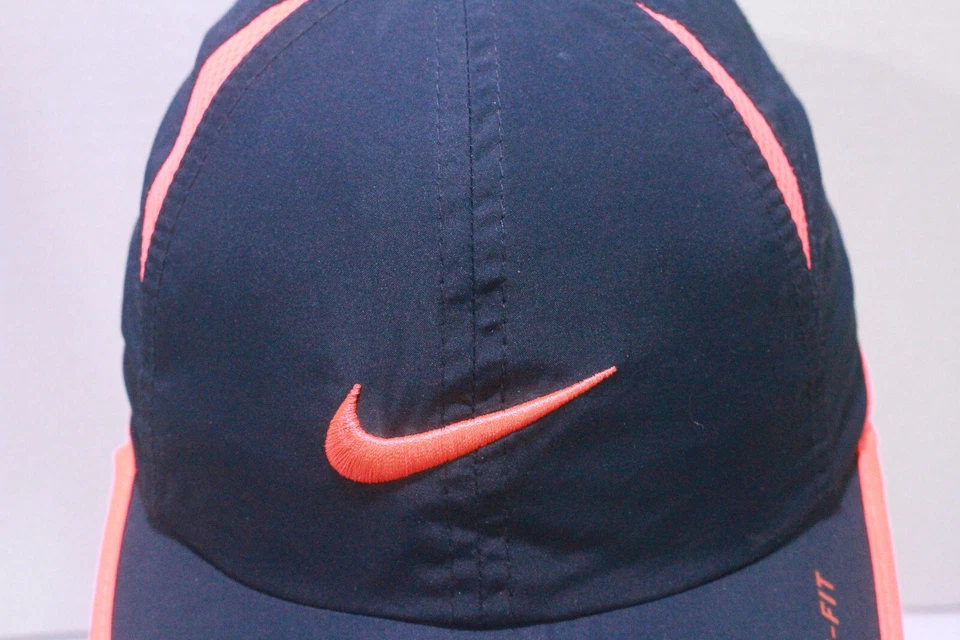 耐克 Dri-Fit Just Do It 橙色/蓝色青少年棒球帽平沿聚酯纤维 — 第 2/4 张图片