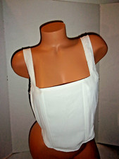 MissGuided Boned Corset Style Crop Tank Sz 8