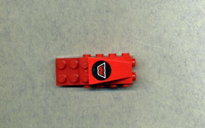 LEGO -- 2336p68 -- Technic -- Slope -- Glider Top -- M Tron - Red -