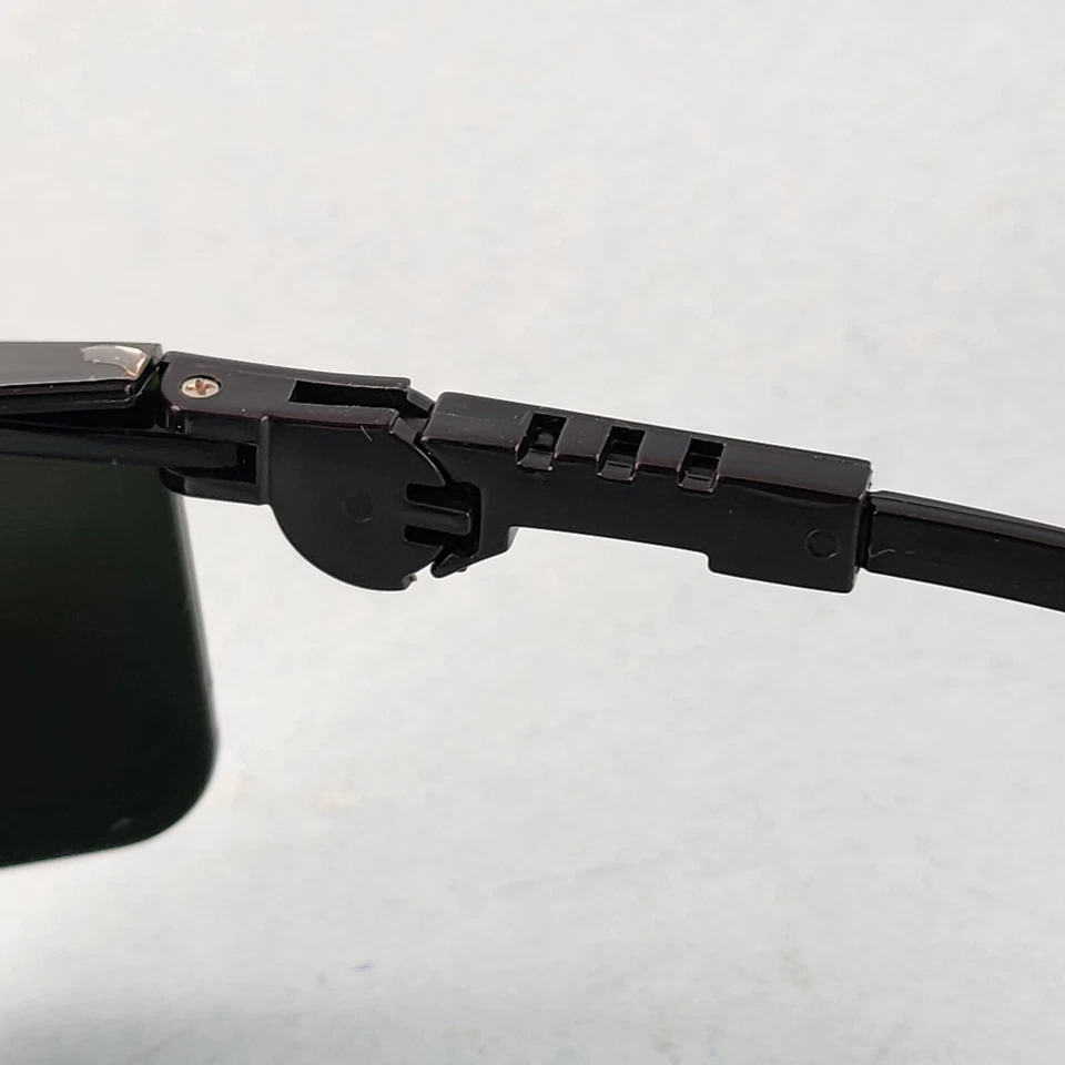 Gafas de seguridad para soldadura Crews Tacoma 5,0 lentes verdes brazos ajustables marco XL OTG Foto 4 de 4